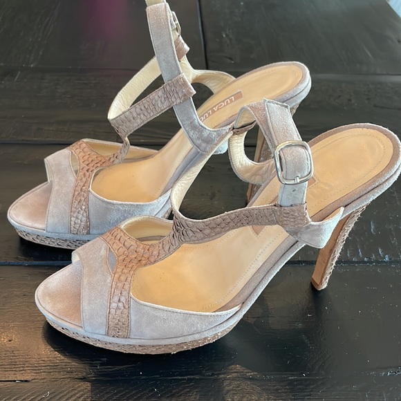 Luca Luca suede&croc leather heels - Picture 3 of 8